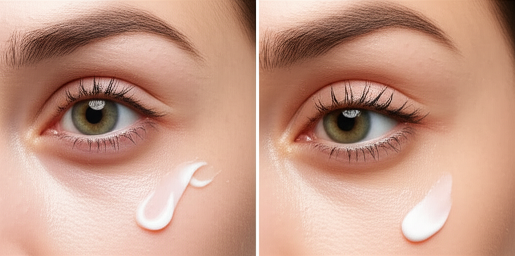 Eye Serum And Eye Cream Together: Best Routine 1 Generate a high-quality, relevant image prompt for an article about: Eye Serum And Eye Cream Togethe